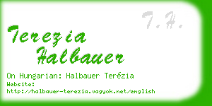 terezia halbauer business card