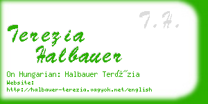 terezia halbauer business card